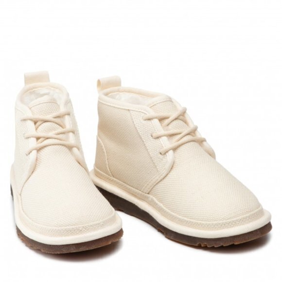 NEW‎ UGG Neumel Natural Boots Ankle Chukka Lace Up - Picture 1 of 6